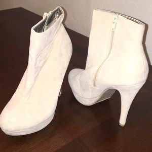 2 for $14 Beige Suede Booties💕